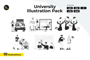 College And University Illustration Pack