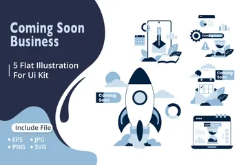 Coming Soon Illustration Pack