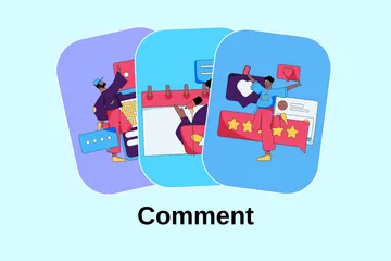 Comment Illustration Pack