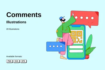 Comments Illustration Pack