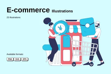 Commerce électronique Pack d'Illustrations