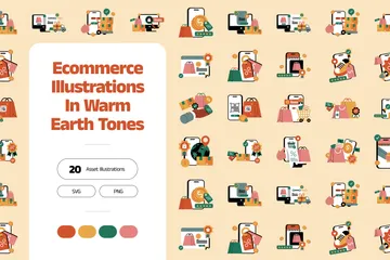 Commerce électronique Pack d'Illustrations