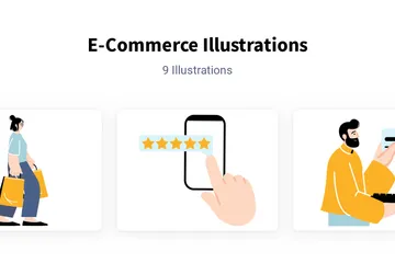 Commerce électronique Pack d'Illustrations