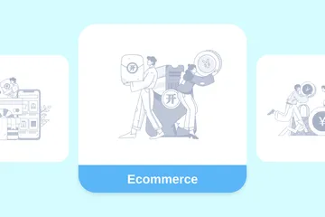 Commerce électronique Illustration Pack