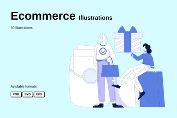 Commerce électronique Pack d'Illustrations