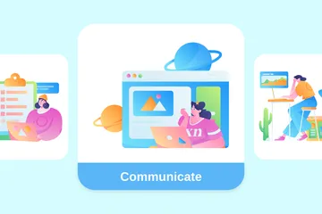 Communicate Illustration Pack