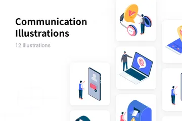 Communication Illustration Pack