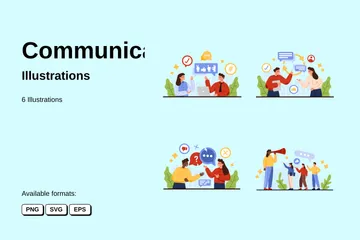Communication Illustration Pack