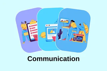 Communication Pack d'Illustrations