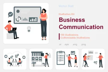 Communication d'entreprise Pack d'Illustrations