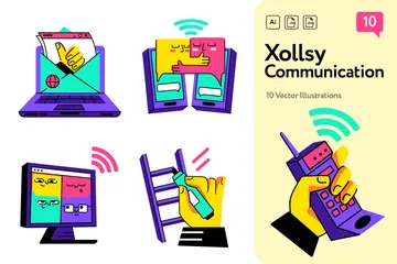 Communication Illustration Pack
