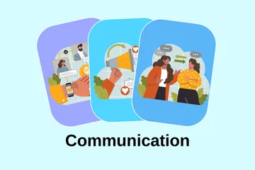 Communication Illustration Pack