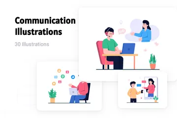 Communication Illustration Pack