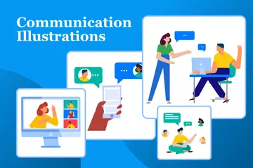 Communication Illustration Pack