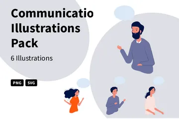 Communication Illustration Pack