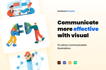 Communication Illustration Pack