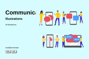 Communication Illustration Pack