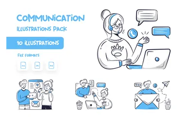 Communication Illustration Pack