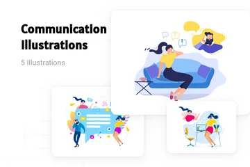 Communication Illustration Pack