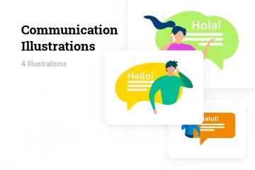 Communication Illustration Pack