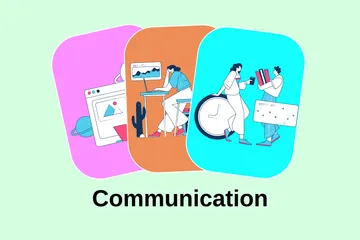 Communication Illustration Pack