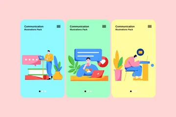 Communication Illustration Pack