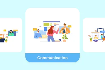 Communication Illustration Pack