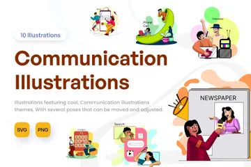 Communications Illustration Pack