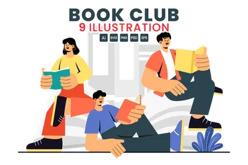 Community Book Club Illustration Pack