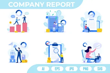 Company Report Illustration Pack