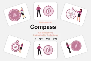 Compass Illustration Pack