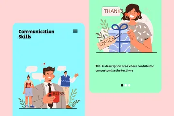 Compétences en communication Pack d'Illustrations