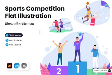 Compétition sportive Pack d'Illustrations