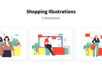 Compras Paquete de Ilustraciones