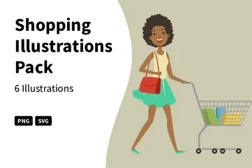 Compras Pacote de Ilustrações