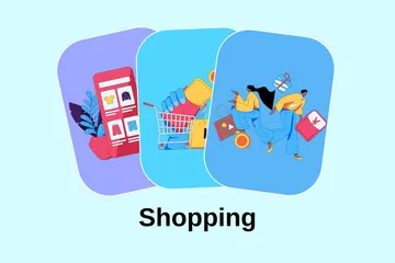 Compras Paquete de Ilustraciones