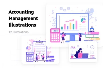 Gestion Comptable Pack d'Illustrations