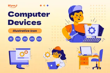 Computer Devices Illustration Pack