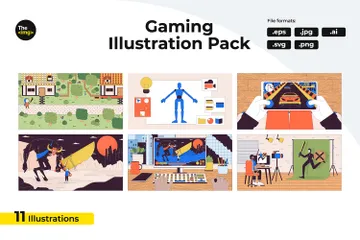 Computer Game Development Illustration Pack