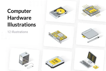 Computer Hardware Illustration Pack