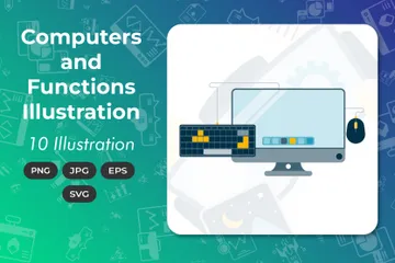 Computers And Functions Illustration Pack