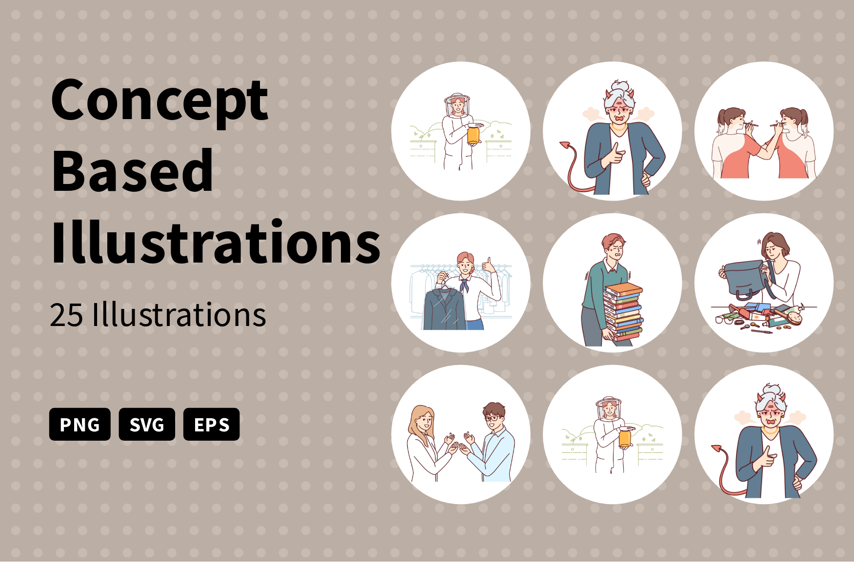 Premium Concept Based Illustration pack from People Illustrations