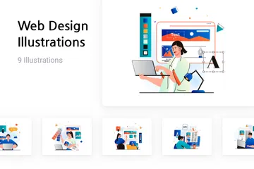 Création de sites web Pack d'Illustrations