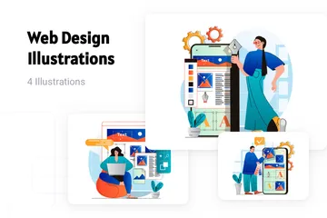 Création de sites web Pack d'Illustrations