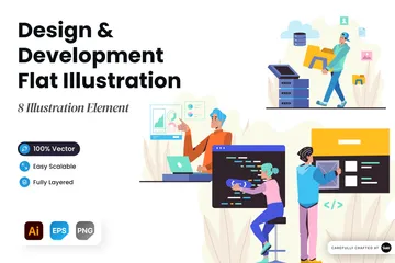 Design et développement Pack d'Illustrations