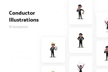 Conducteur Pack d'Illustrations