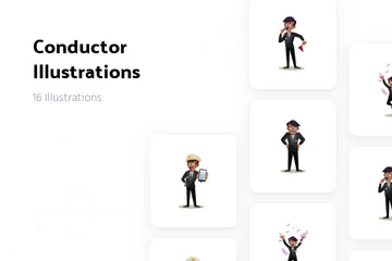 Conductor Illustration Pack