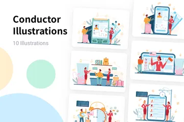 Conductor Illustration Pack