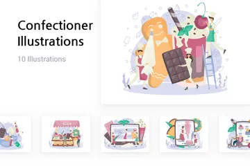 Confectioner Illustration Pack