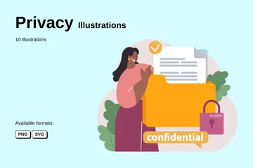 Confidentialité Pack d'Illustrations